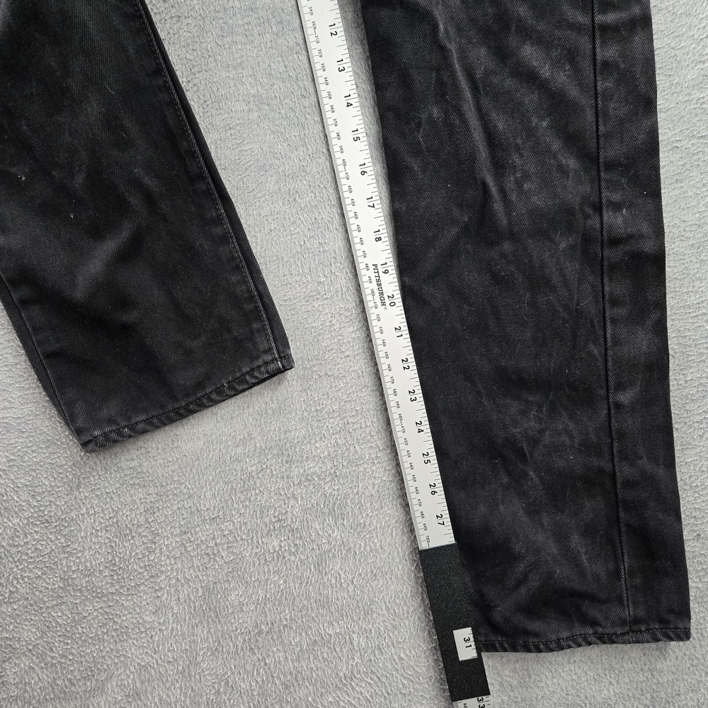 Levi's 501 Men Jeans 30X32 Black Denim Original Fit Straight Leg Button Fly - Picture 9 of 13